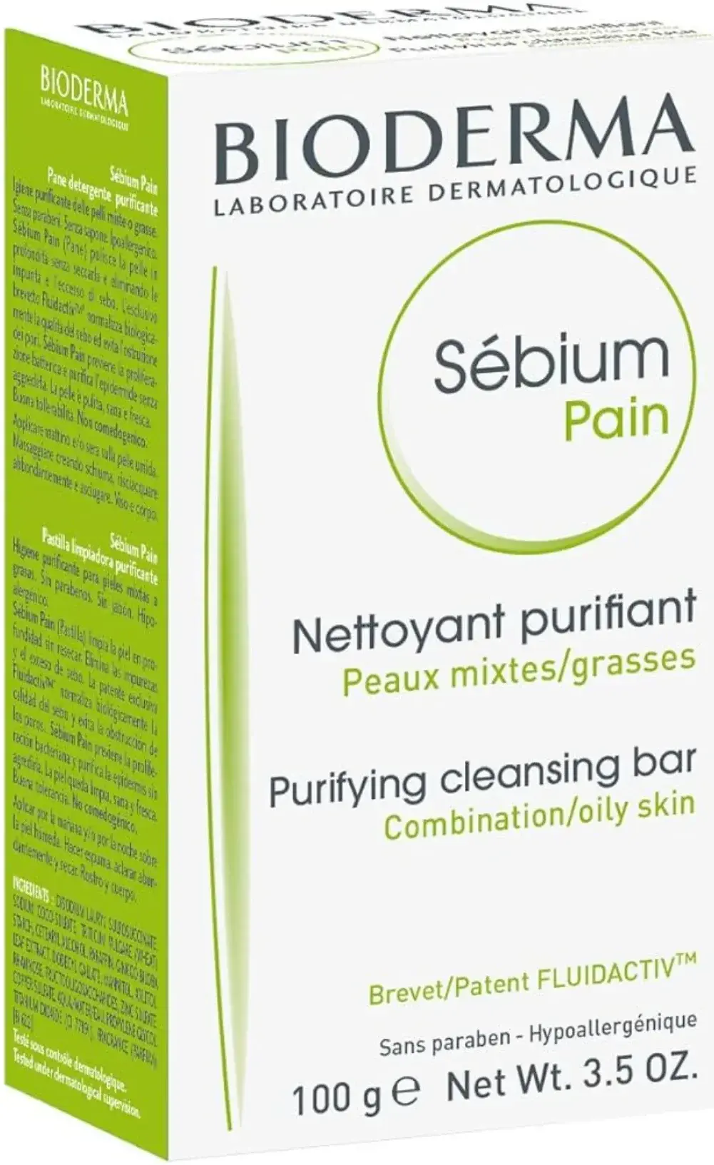 Bioderma Sebium Purifying Antibacterial Cleansing Bar for Oily Skin 100g pack