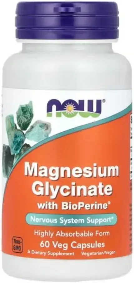 Now Magnesium Glycinate 60 Capsules pack