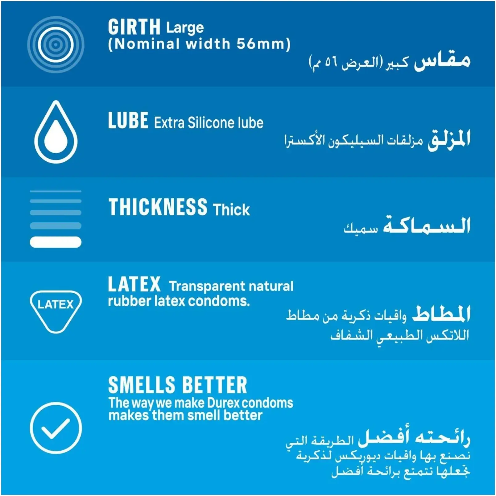 Durex Extra Safe Thicker Extra Lubricated Latex Condoms 6s