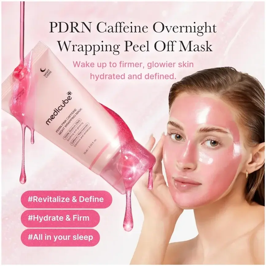 Medicube Pdrn Pink Caffeine Night Wraping Mask 75Ml