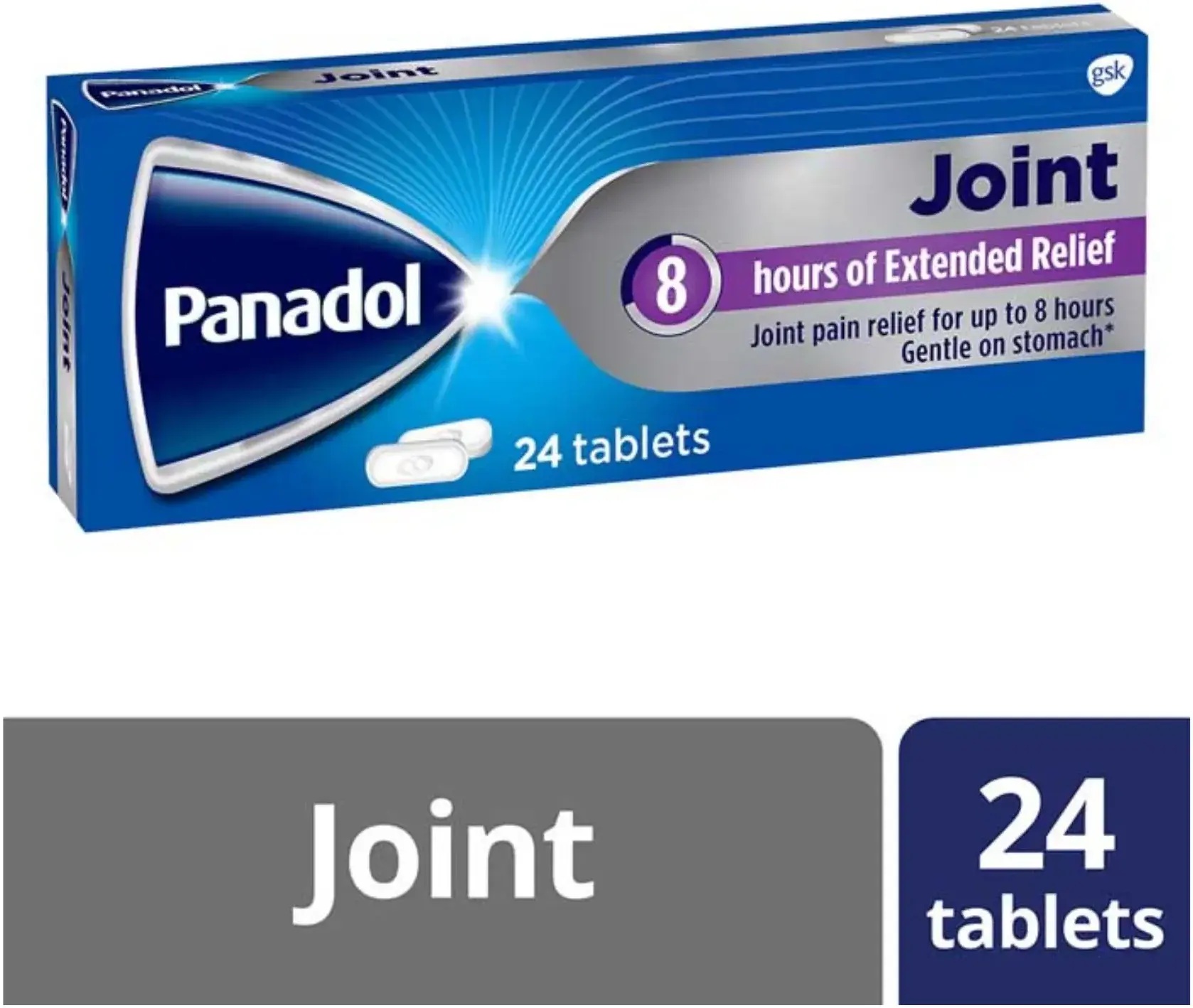 Panadol Joint 8 hours extended relief 24 tablets pack