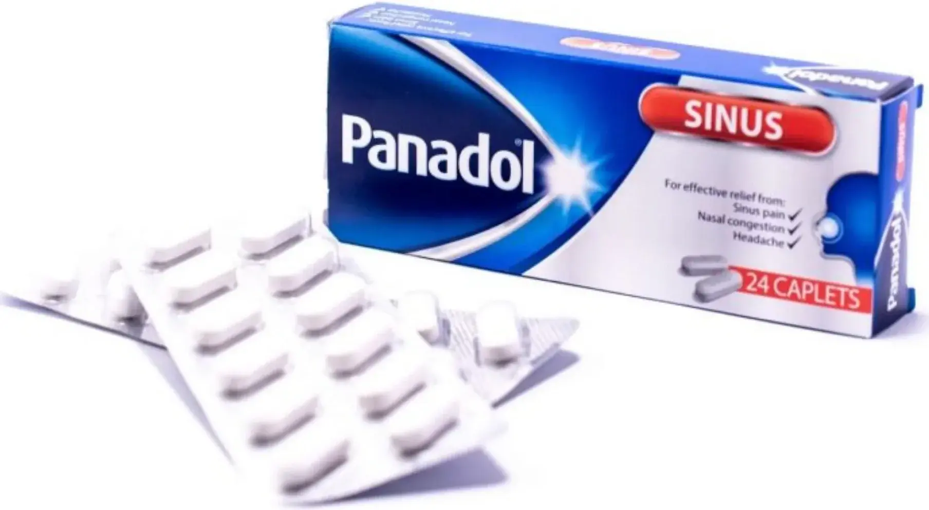 Panadol Sinus caplets in blister pack