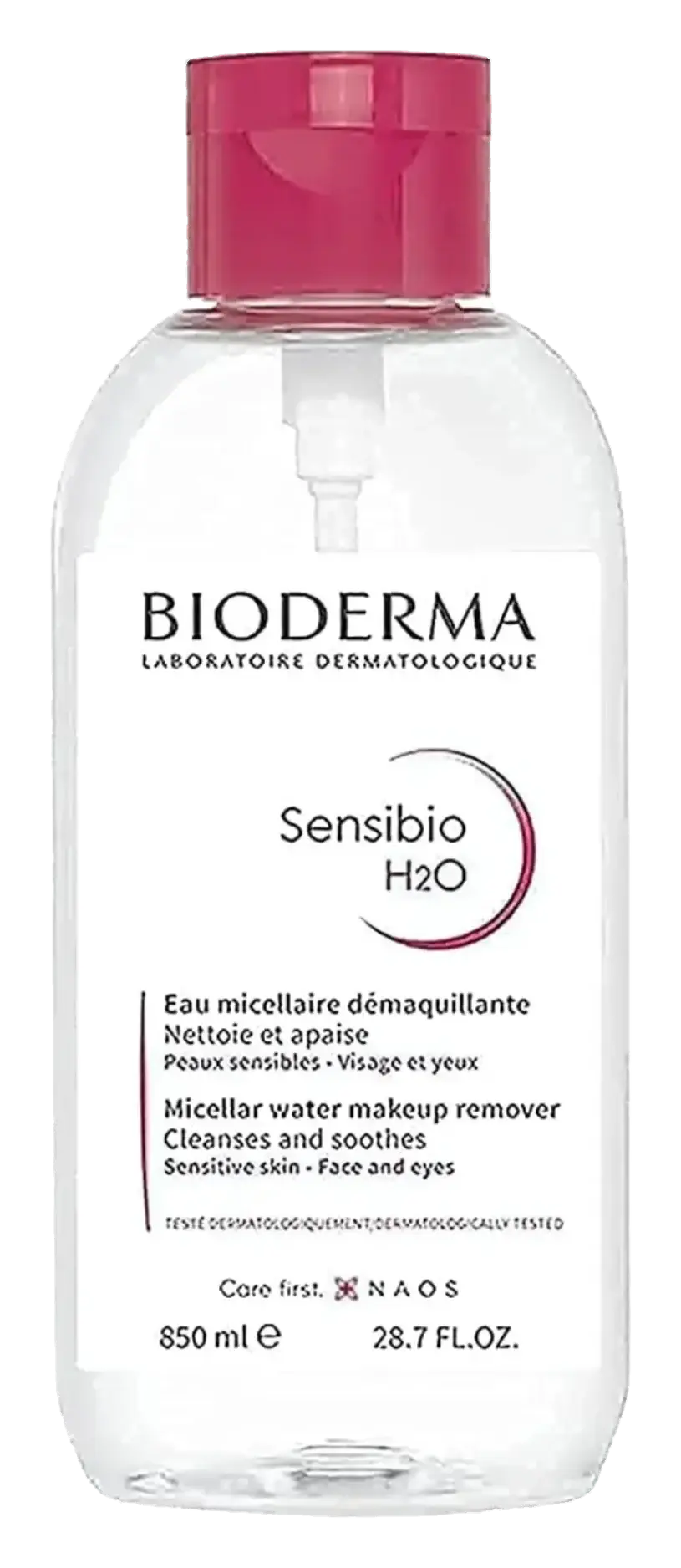 Bioderma Sensibio H2O Gentle Makeup Removing Micellar Water 850ml pack