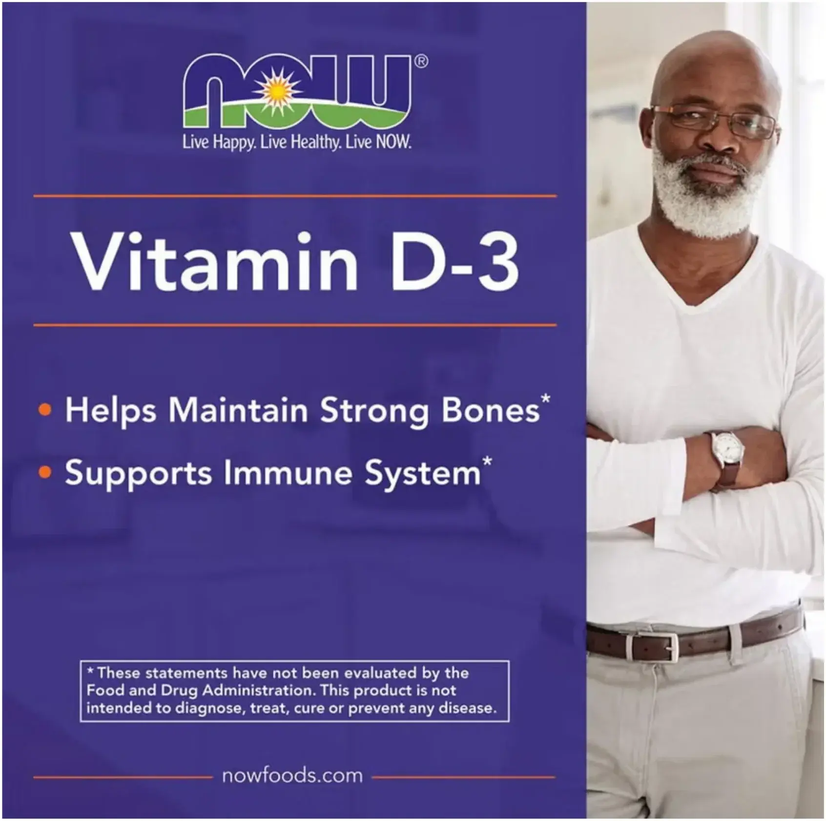 Now Vitamin D3 1000 IU Bone & Immune Health Softgels 180s