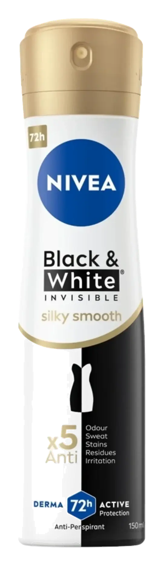 Nivea Silky Smooth 48H Moisturising Antiperspirant Deodorant Spray 150ml pack