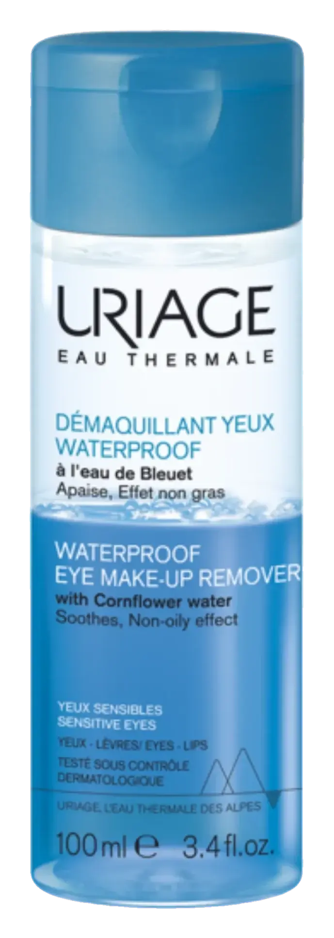 Uriage Waterproof Eye Makeup Remover for Sensitive Eyes 100ml pack