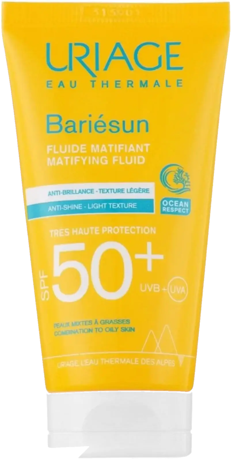 Uriage Bariesun SPF50+ Mattifying Sunscreen Fluid for Oily Skin 50ml