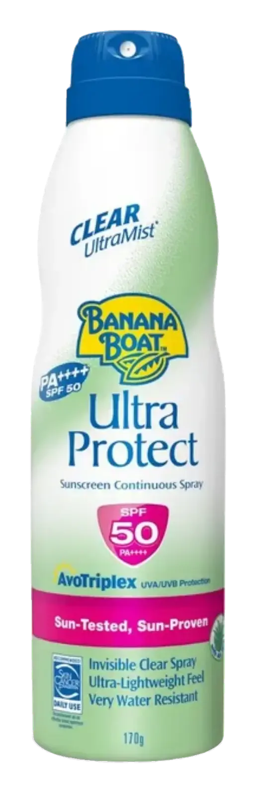Banana Boat Ultra SPF50 Sun Protection Body Spray 170ml pack