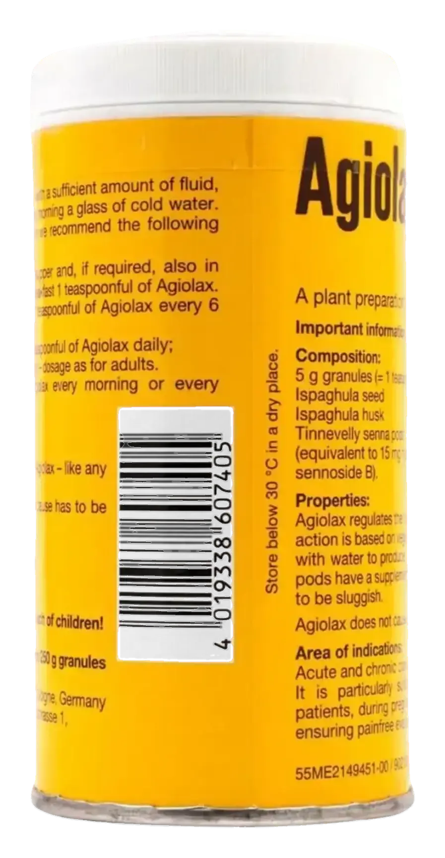 Agiolax Natural Fibre Laxative Constipation Relief Granules 250g