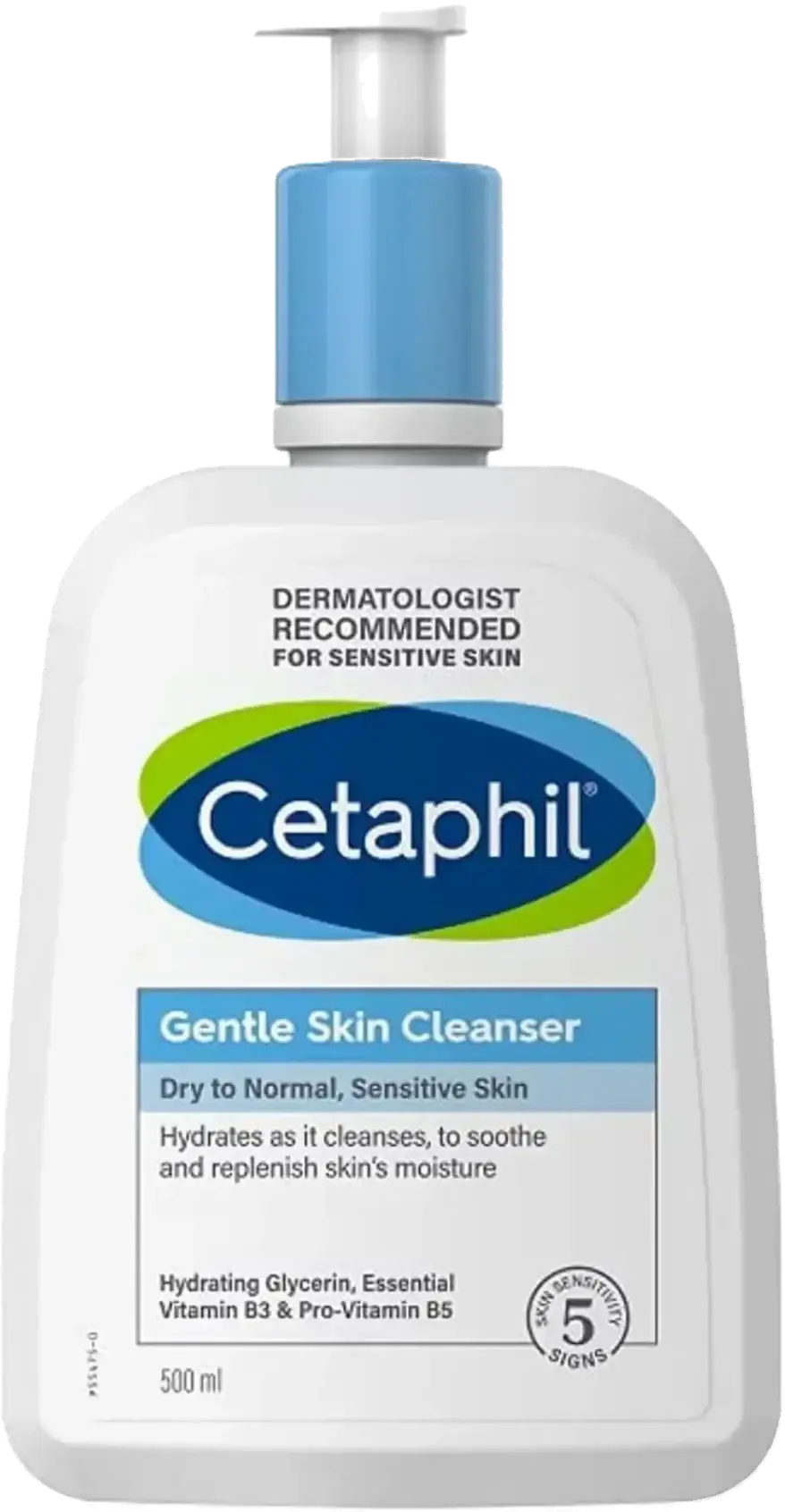 Cetaphil Gentle Non-Irritating Daily Skin Cleanser with Pump 500ml pack