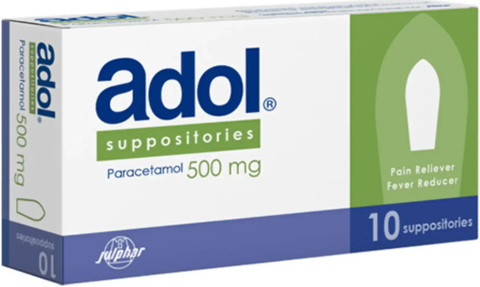 Adol 500mg Suppositories 10s pack