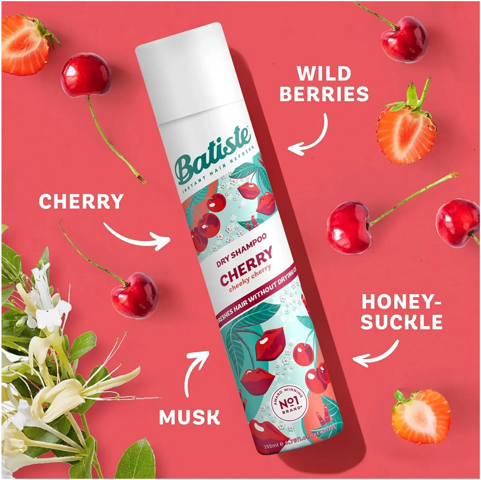 Batiste Cherry Refreshing Dry Shampoo 200ml
