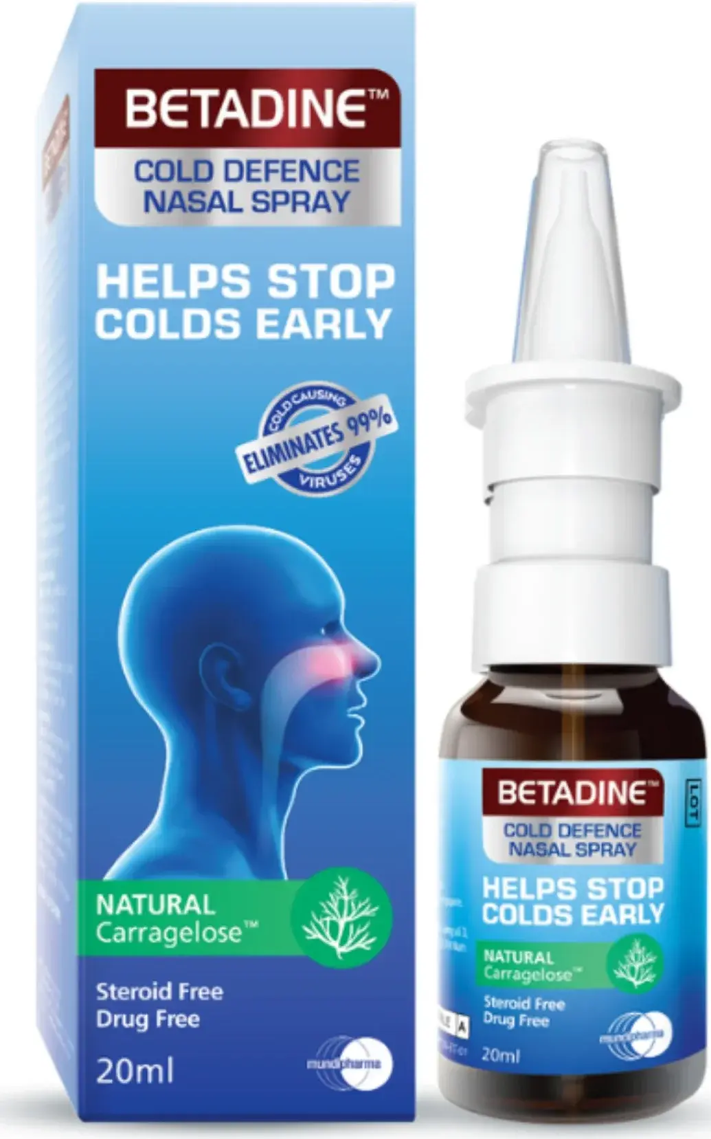 Betadine Cold Defence Nasal Spray 20ml pack