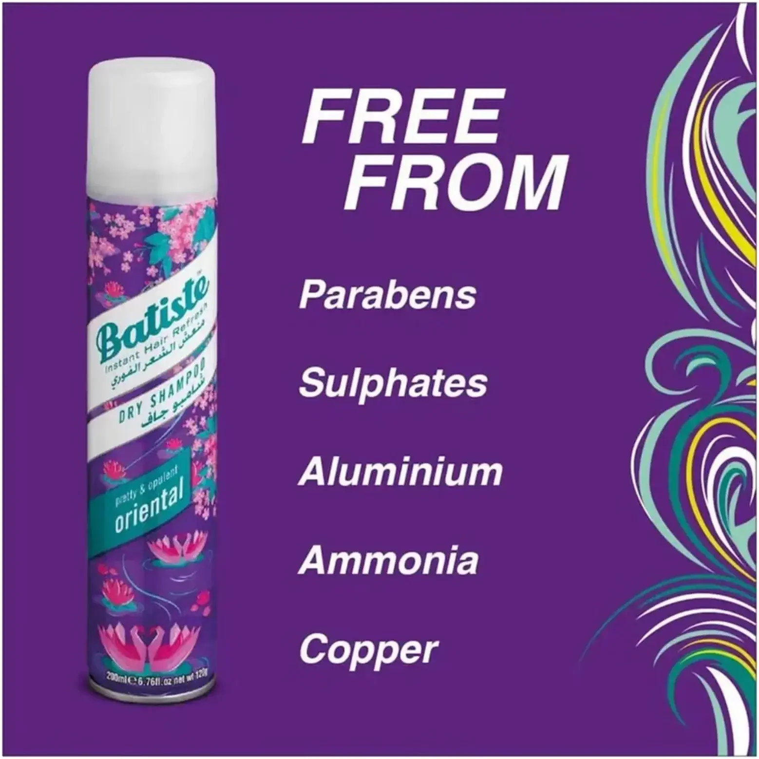 Batiste Oriental Refreshing Dry Shampoo 200ml