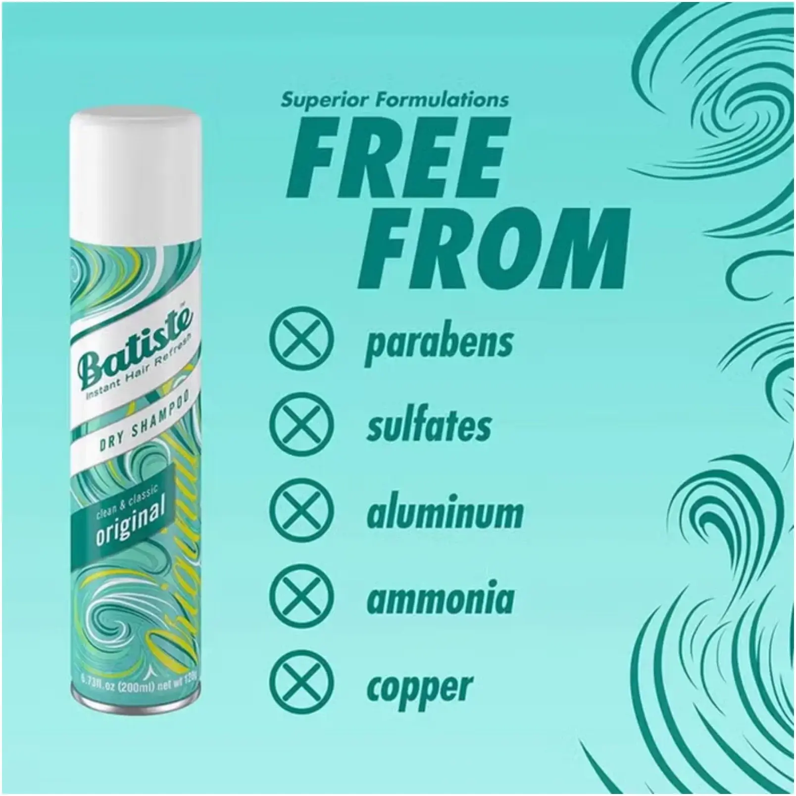 Batiste Original Refreshing Dry Shampoo 200ml