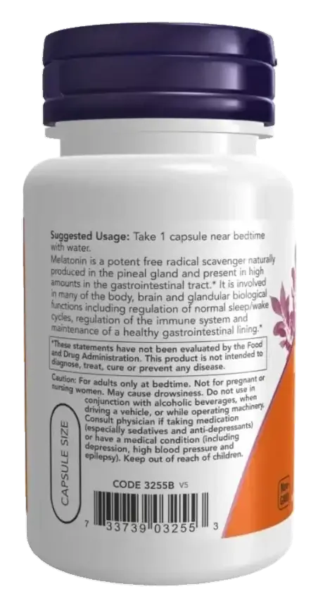 Now Melatonin 3mg Sleep Support & Insomnia Relief Tablets 60s