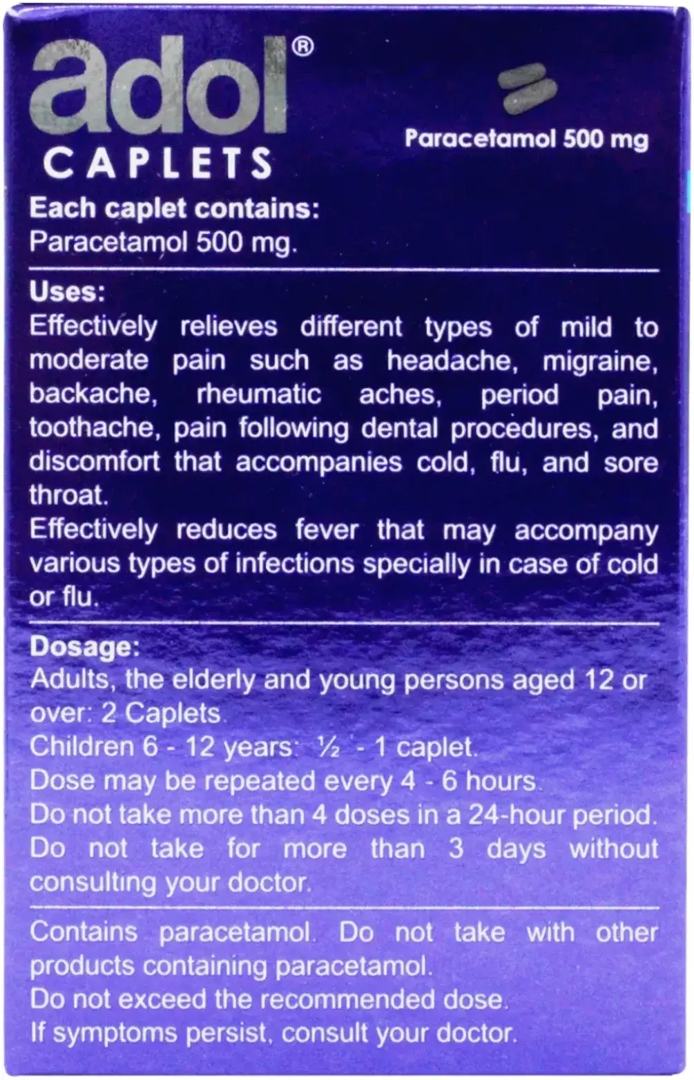 Adol 500mg 96s