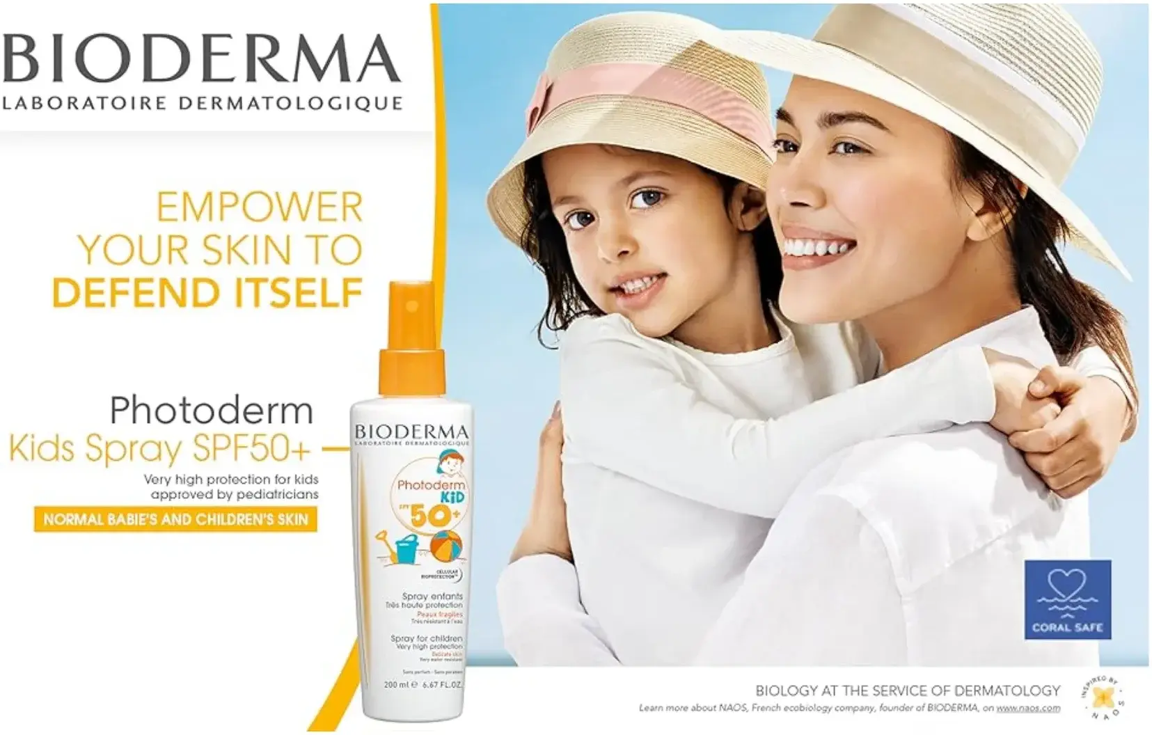 Bioderma Photoderm SPF50+ Kids Sun Protection Spray 200ml