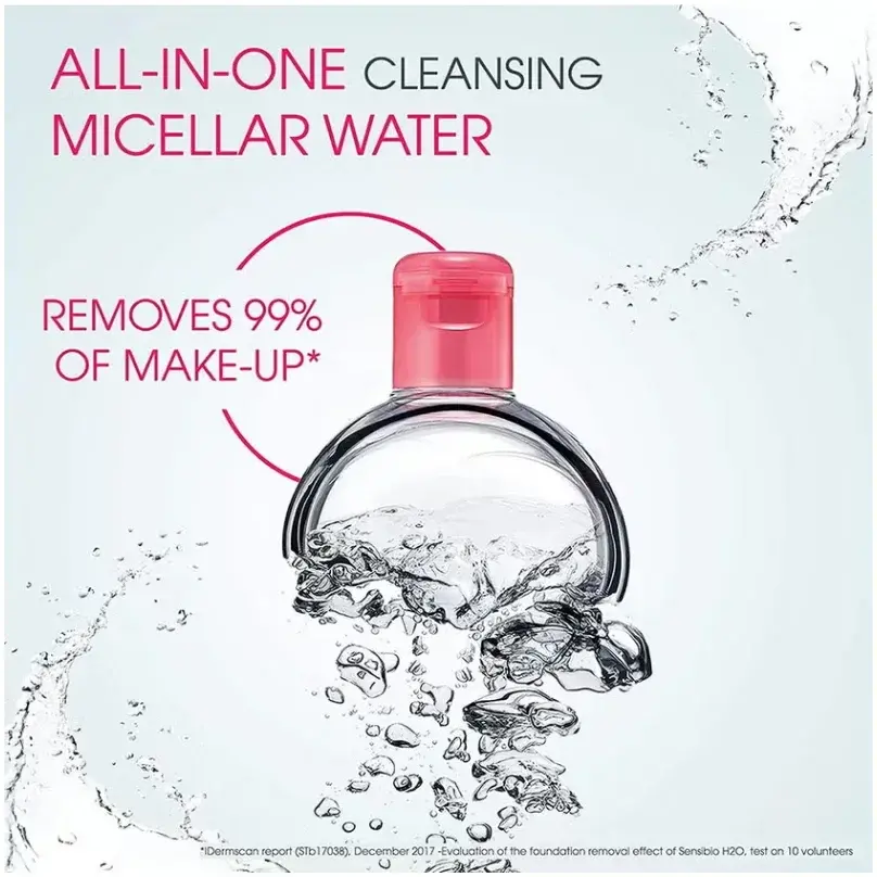 Bioderma Sensibio H2O Gentle Makeup Removing Micellar Water with Pump 500ml