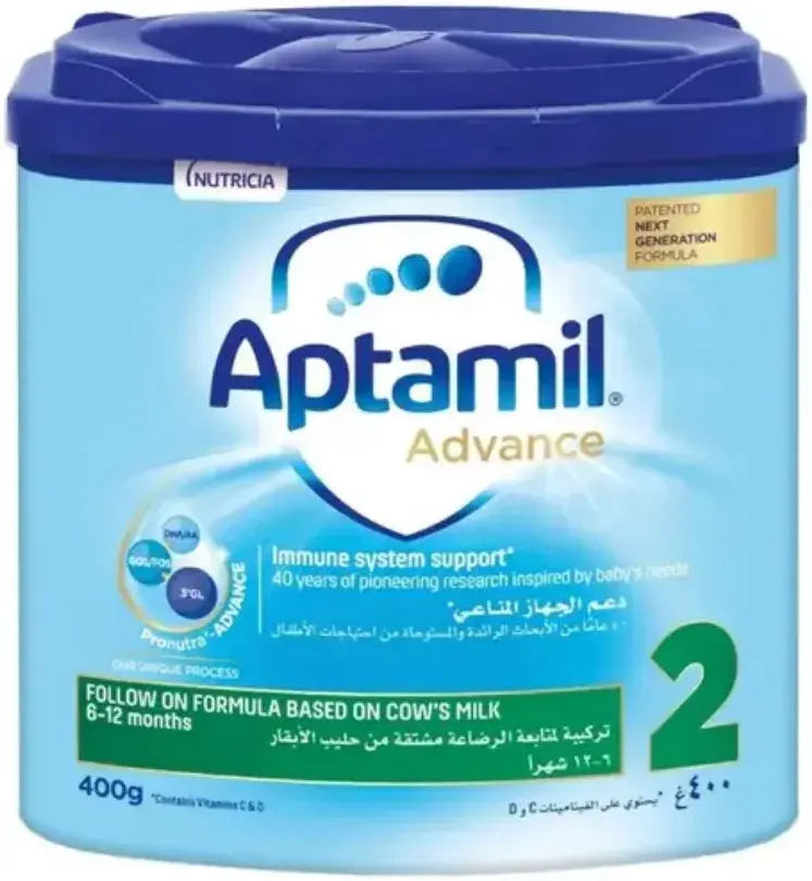 Aptamil Advance Comfort Stage 2 Anti-Colic Follow-On Formula 400g pack