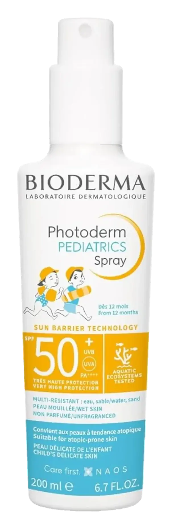 Bioderma Photoderm Paediatric SPF50+ Sun Protection Spray 200ml pack