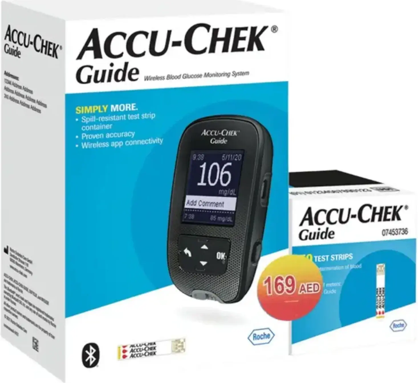 Accu-Chek Guide Blood Glucose Monitor with Test Strips 50s pack