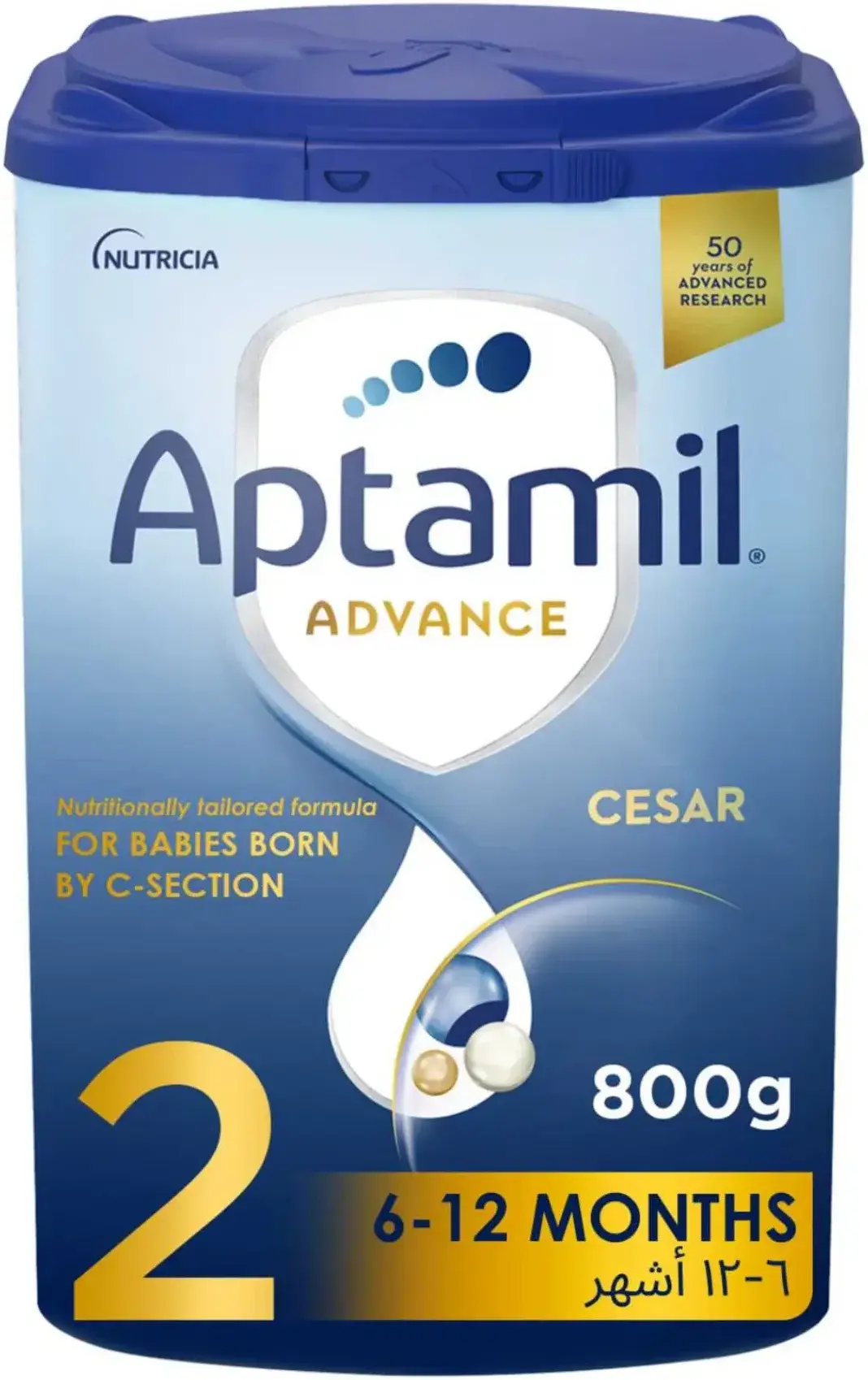 Aptamil Advance 2 C-Care Follow-On Milk Formula 800g pack