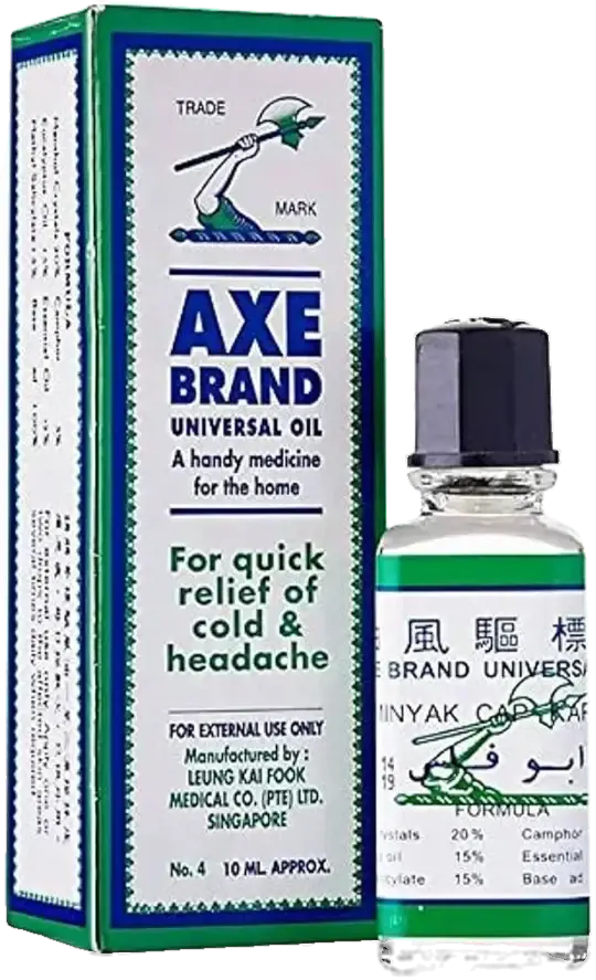 Axe Brand Universal Medicated Muscle & Headache Relief Oil 10ml pack