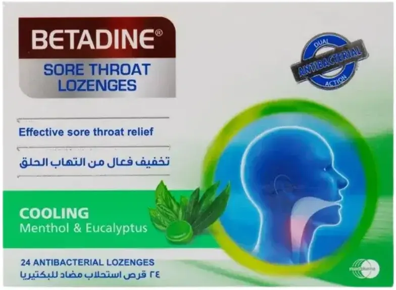 Betadine Menthol & Eucalyptus Lozenges 24s pack