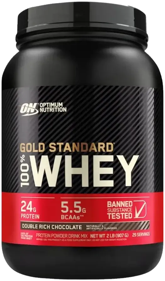 Optimum Nutrition Gold Standard 100% Whey Protein Powder Double Chocolate 2lb pack