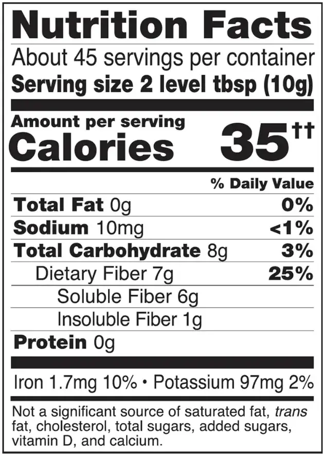 Now Whole Psyllium Husks Fibre & Digestive Support Supplement 454g