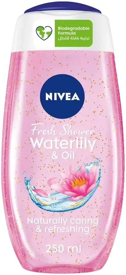 Nivea Water Lily & Oil Moisturising Shower Gel 250mL pack