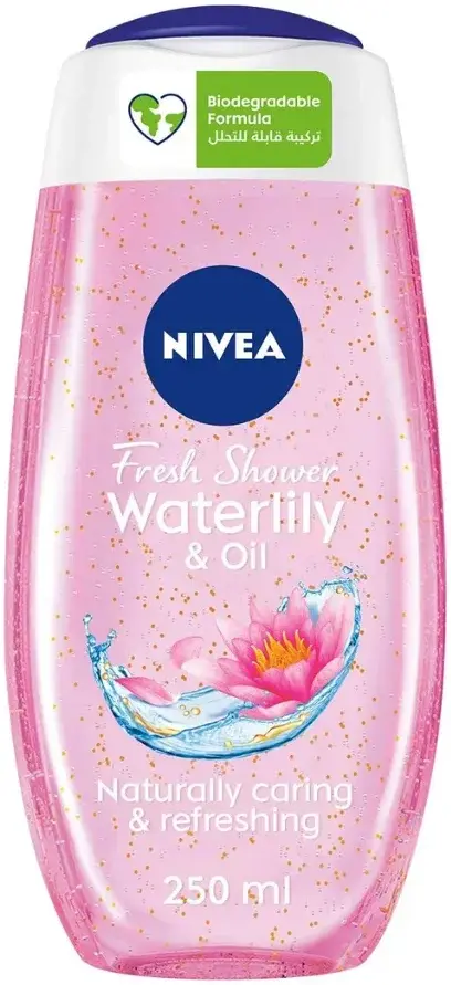 Nivea Water Lily & Oil Moisturising Shower Gel 250mL pack