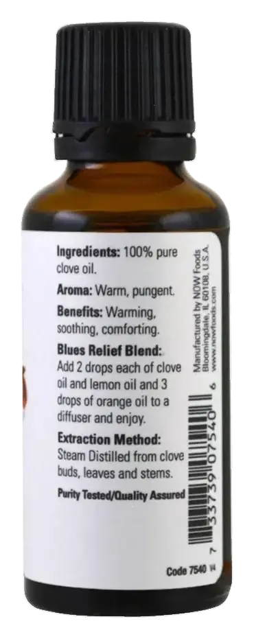 Now 100% Pure Clove Essential Oil 30mL