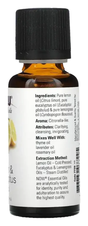 Now Lemon & Eucalyptus Blend Essential Oil 30mL