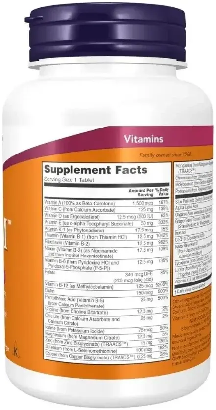 Now Adam Superior Men's Multivitamin Tablets 60s