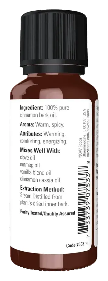 Now 100% Pure Cinnamon Essential Oil 30mL