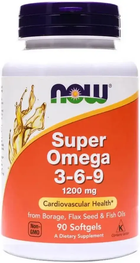 Now Super Omega 3-6-9 Heart & Joint Support Softgels 1200mg 90s pack