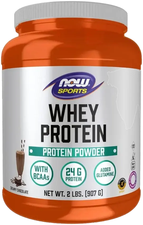 Now Sports Dutch Chocolate Whey Protein Powder 907g pack