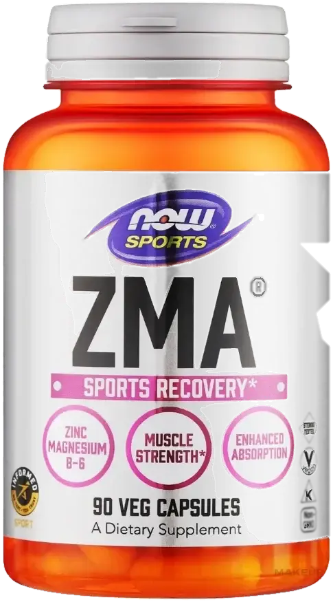 Now Sports ZMA Recovery Support Supplement Capsules 90s pack