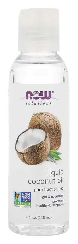 Now Solutions Pure Liquid Coconut Oil 118mL pack