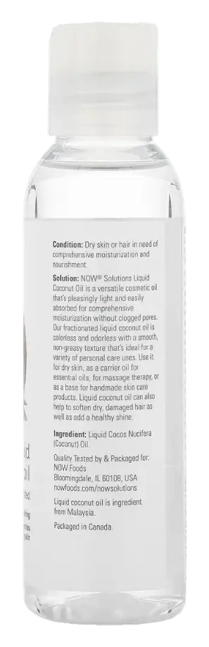 Now Solutions Pure Liquid Coconut Oil 118mL
