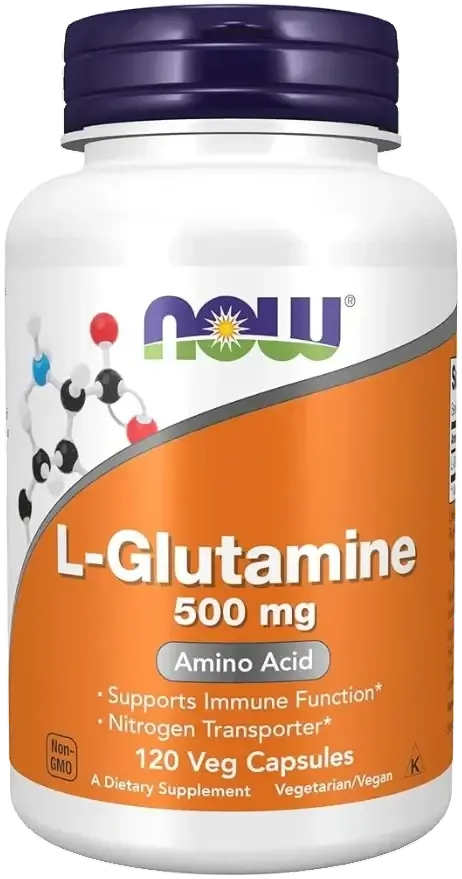 Now L-Glutamine Immunity & Gut Support Capsules 500mg 120s pack