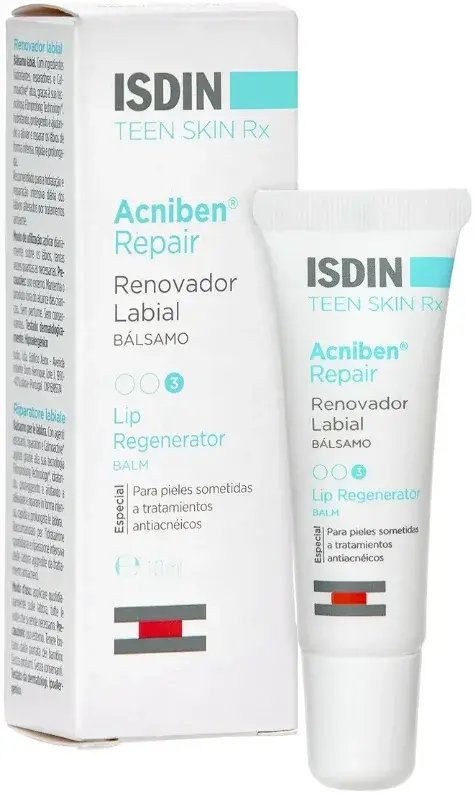 Isdin Acniben Lip Repairing Hydrating Balm 10mL pack