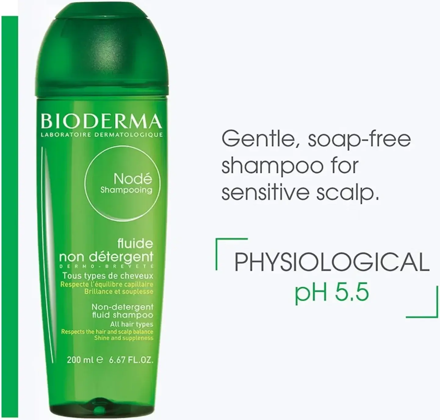 Bioderma Node Fluid Gentle Everyday Cleansing Shampoo 200ml