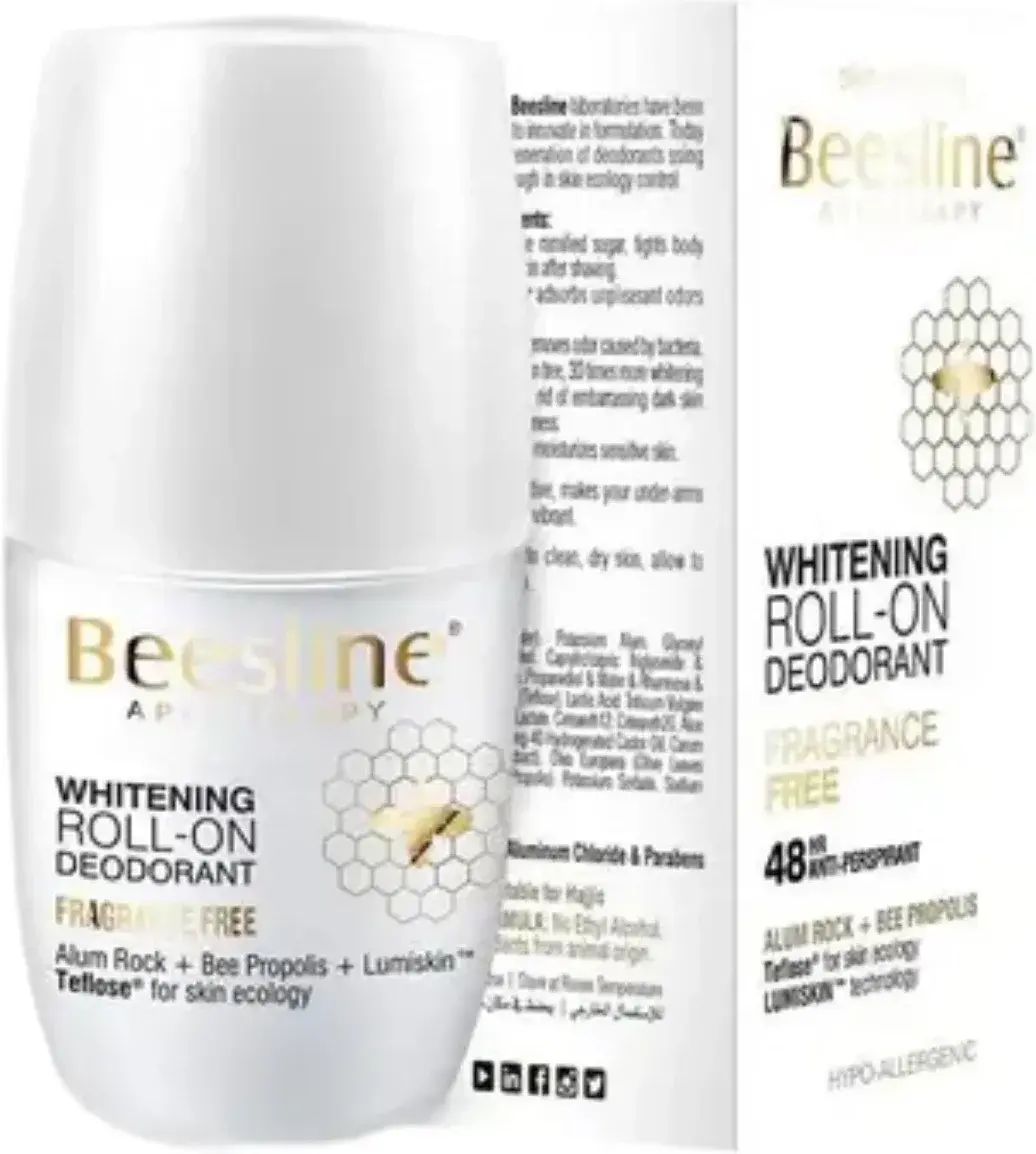 Beesline Whitening Fragranced Deodorant Roll-On 50ml pack