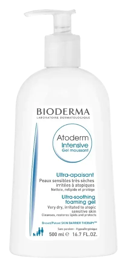 Bioderma Atoderm Intensive Moisturising Gel Moussant Body Wash 500mL pack