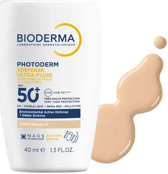 Bioderma Photoderm XDefense Ultra-Fluid Sunscreen SPF50+ Shade 1 40mL pack