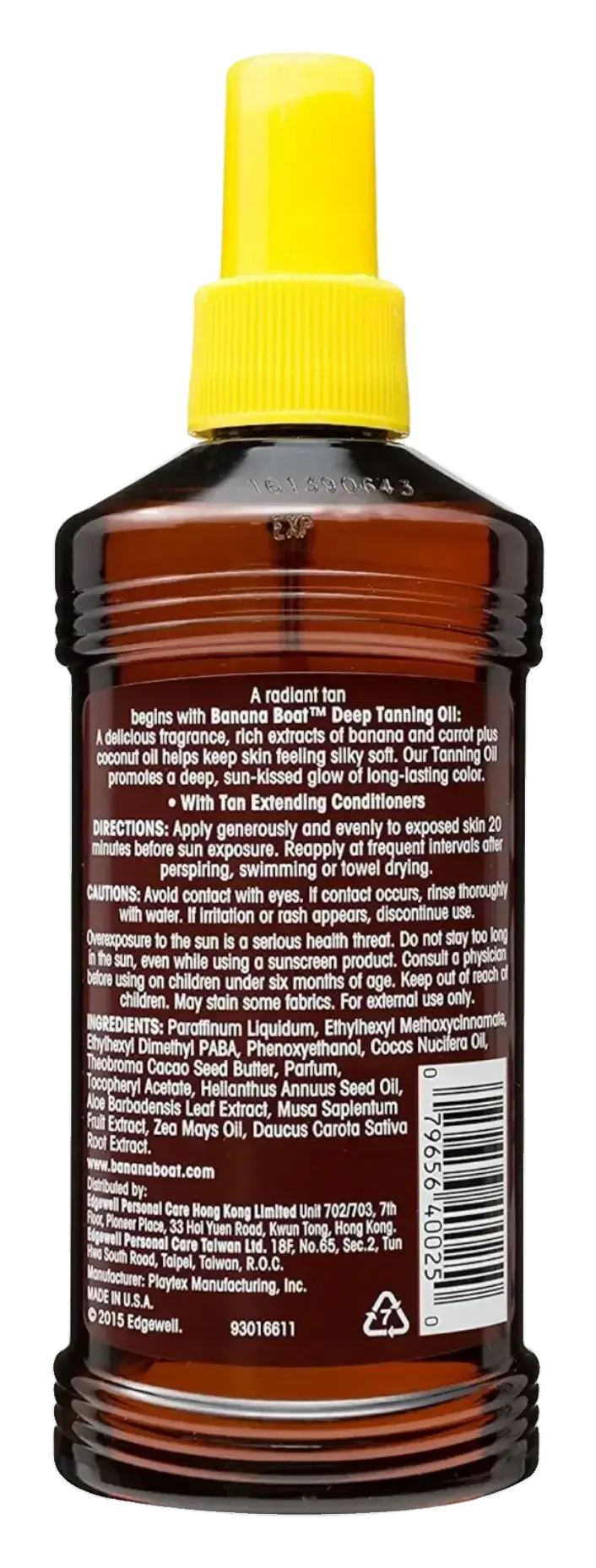 Banana Boat SPF4 Deep Tan Sun Tanning Oil 236ml