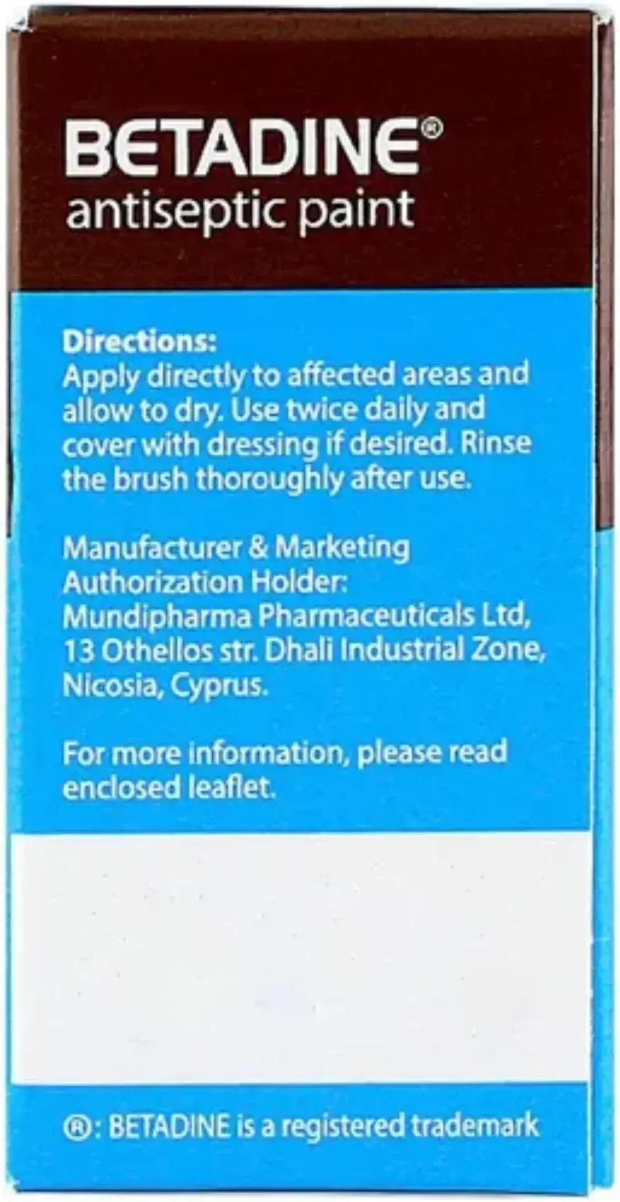 Betadine Povidone-Iodine Antiseptic Wound Painting Solution 8ml